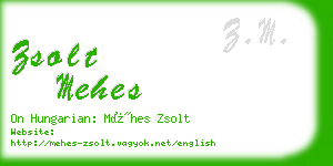 zsolt mehes business card